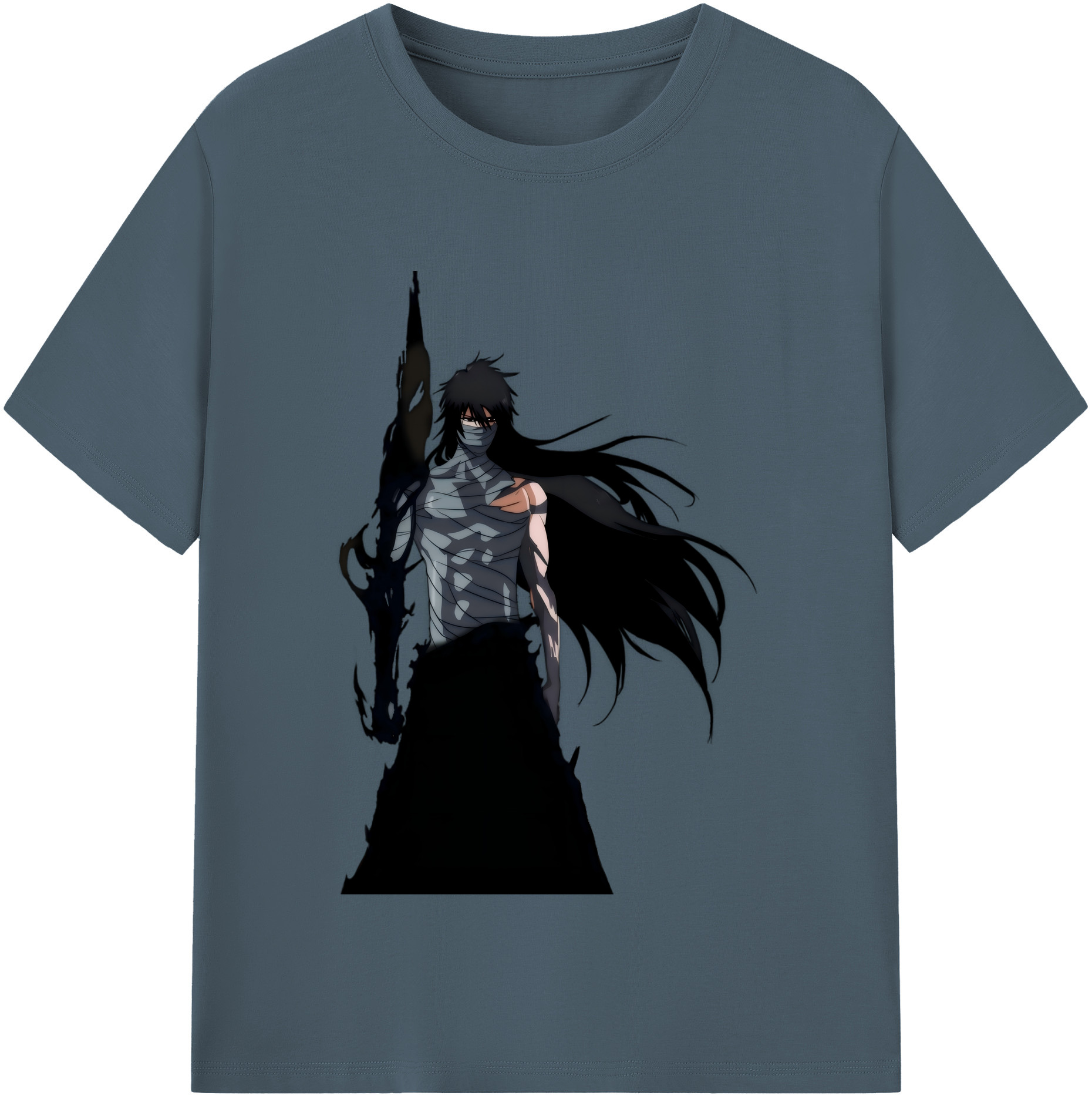 （画像用） ブリーチ 黒崎一護（くろさき いちご）BLEACH Kurosaki Ichigo 綿100％半袖Tシャツ（フロントプリント）